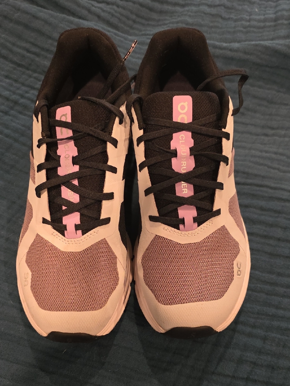 On Running Women's Lavender and Black Cloudrunner Athletic Shoes